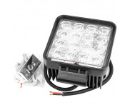 FAROL DE MILHA QUADRADO 48W 16LEDS